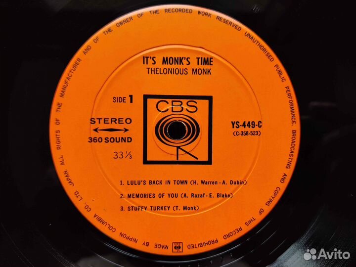 Thelonious Monk – It's Monk's Time – Japan 1965