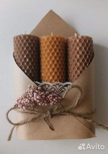 Набор свечей из вощины