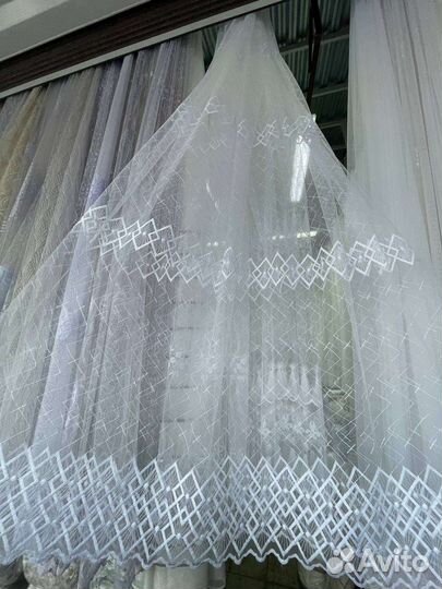 Ромбики тюль