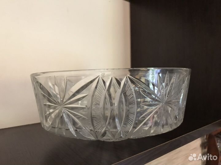 Хрустальная ваза доя салатов и фруктов