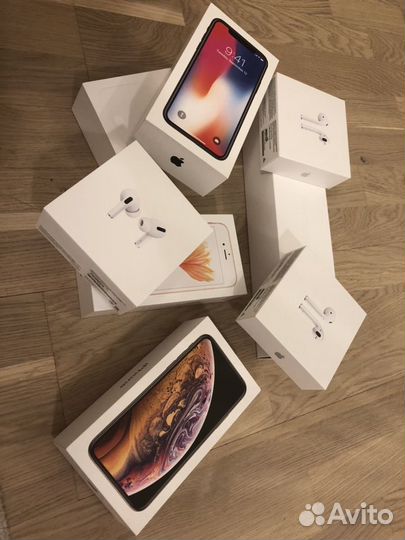 Коробки и ремешки iPhone, EarPods, Apple Watch