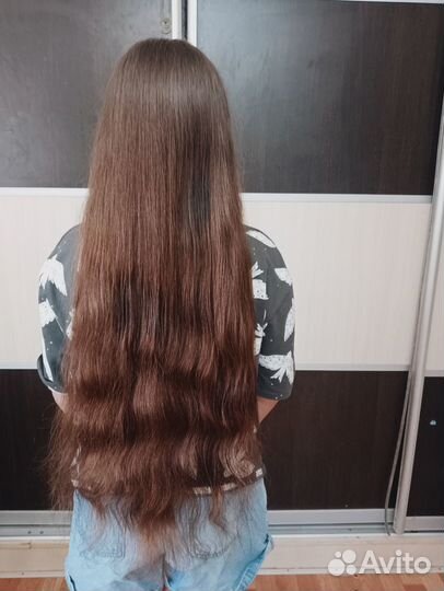 Волосы натуральные срез