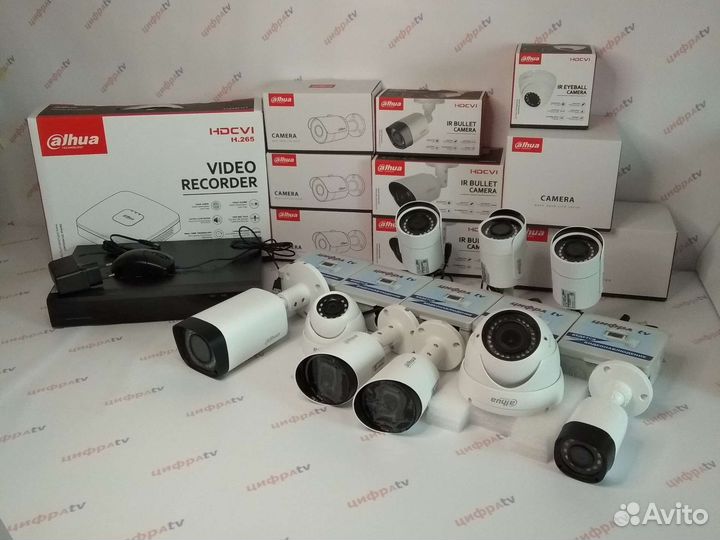 9 Камер видеонаблюдения 4Мп регистратор Dahua vari