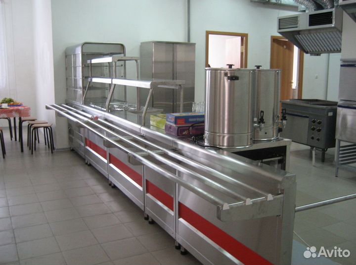 Линия раздачи для кафе бистро столовой