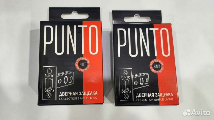 Защелка Punto (Пунто) врезная L45-8 BL Черный