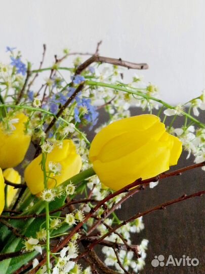 Живые цветы букет