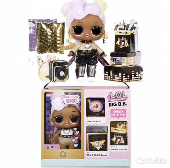 Большая кукла LOL комплект DJ (новая)