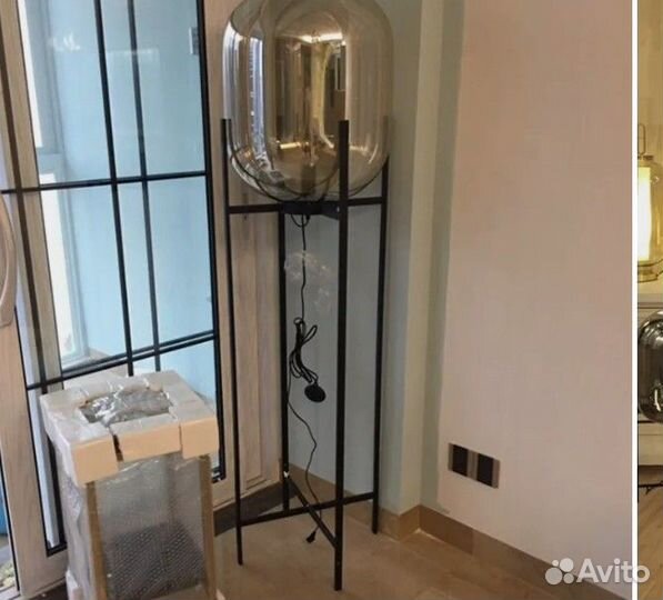 Консоль прикроватная для лампы лофт