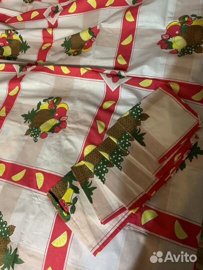 Скатерть и салфетки лен