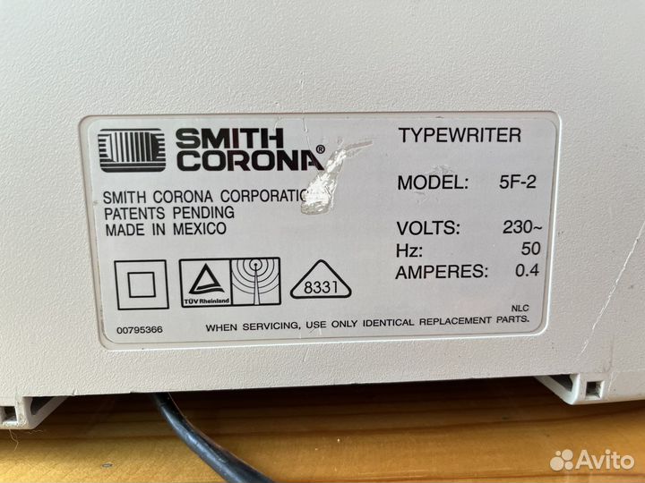 Раритетный американскаий принтер Smith Corona
