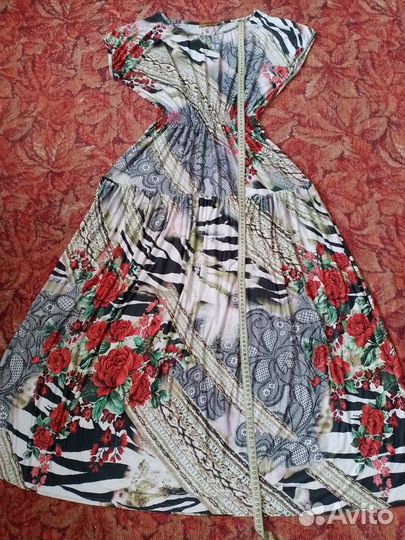 Летнее платье в пол. Большой размер