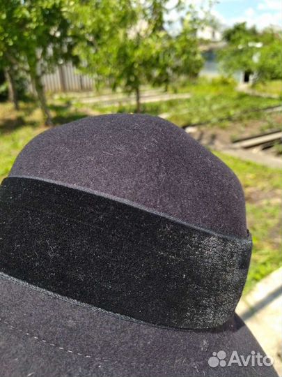 Шляпа женская черная