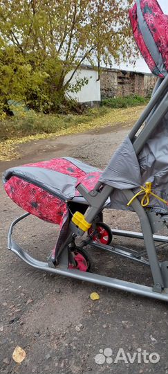 Детские санки коляска