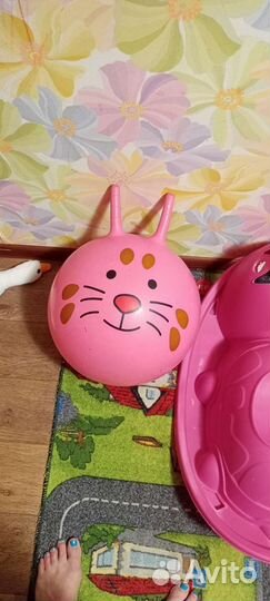 Мяч попрыгун с рожками