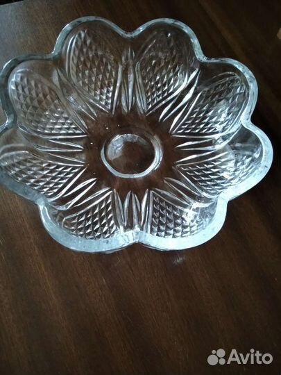 Винтаж: Хрусталь фруктовница, салатник, ваза