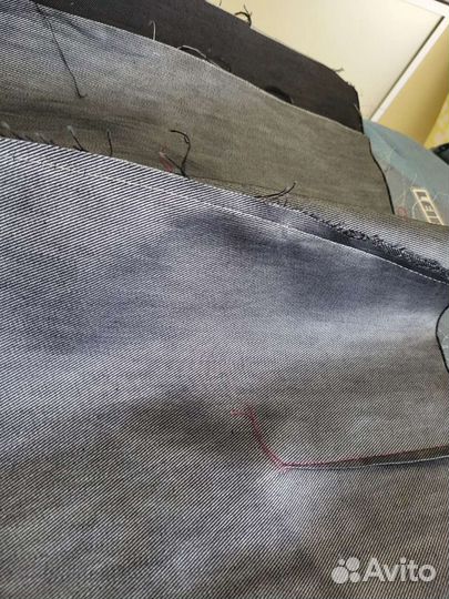 Ткань джинсовая раскроенная