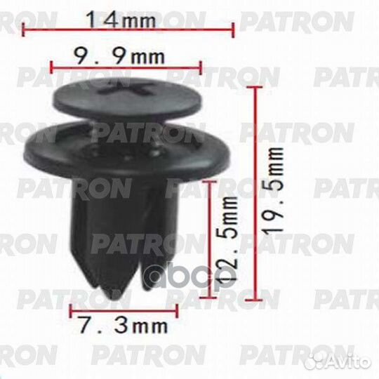 Клипса пластмассовая Acura, Chevrolet, Daewoo