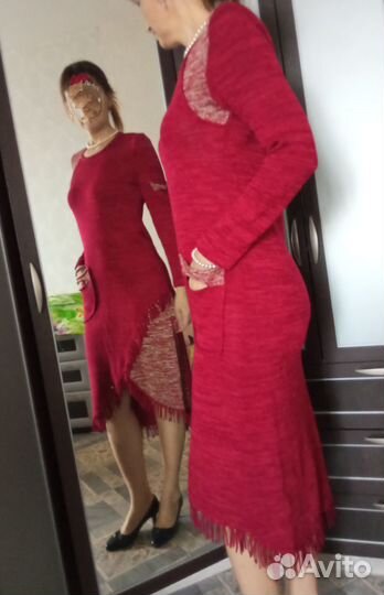 Платье теплое