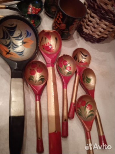 Ложки деревянные хохлома