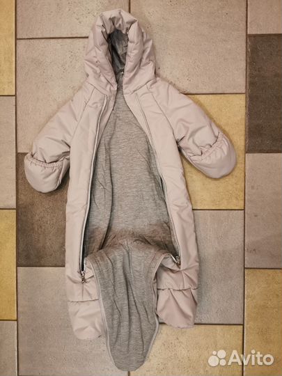 Комбинезон зимний на молнии, 74