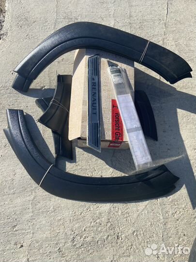 Накладки на арки и пороги renault daster