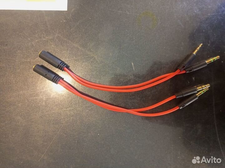 Переходник AUX - 2 Jack 3.5'' для наушников