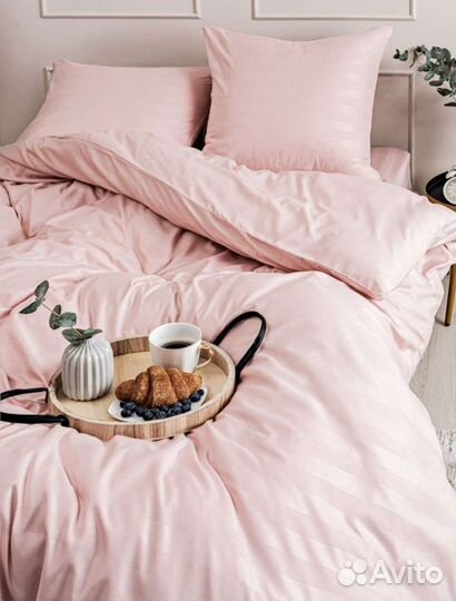 Постельное белье однотонное как в отеле полисатин