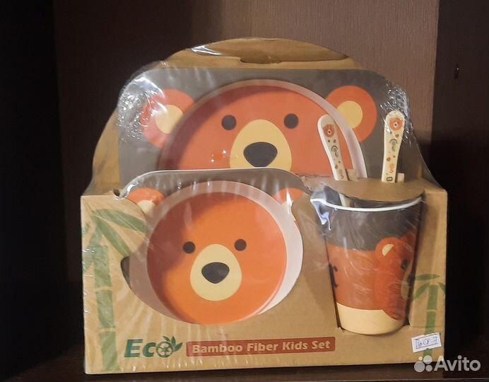 Детская посуда из бамбука