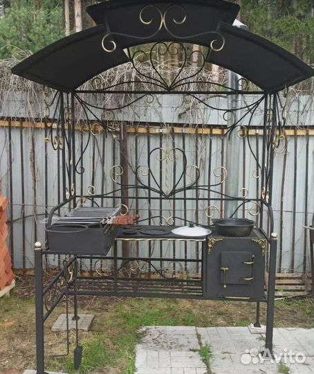 Мангал 3 мм с печью под казан