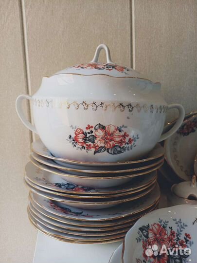 Сервиз столовый рижский фарфор RPR