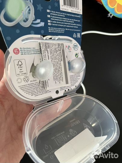 Соска пустышка avent 6 18