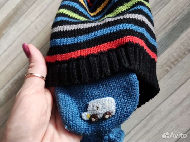 Шапка с шарфом