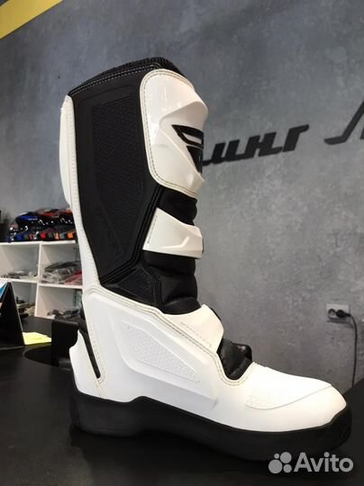 Мотоботы FLY racing maverik (2019) белый/черный