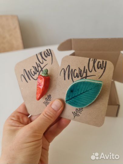 Броши, в наборе 2 шт