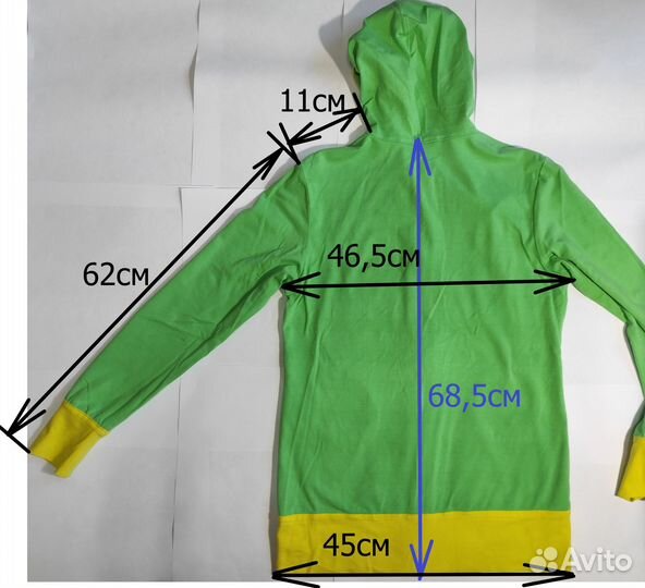 Винтажная кастомная толстовка 44 46 трикотаж