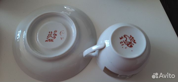 Набор чашек для кофе СССР и Дулево молочники