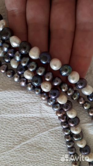 Серебро серьги Бусы и др. с нат.камнями и жемчугом