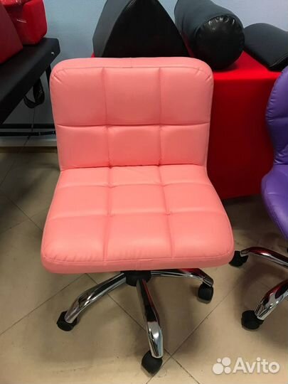 Стул Шашки розовый