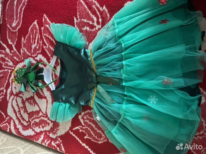 Новогодний костюм для девочки 104 Ёлочка