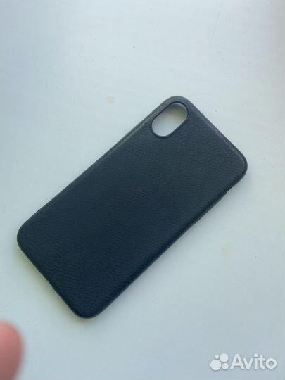 Чехол на iPhone 10 кожаный