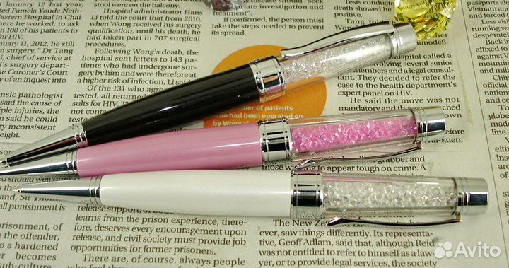 Ручка с флешкой Swarovski 8 GB