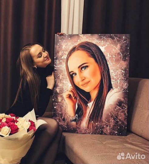 Портрет на холсте по фото