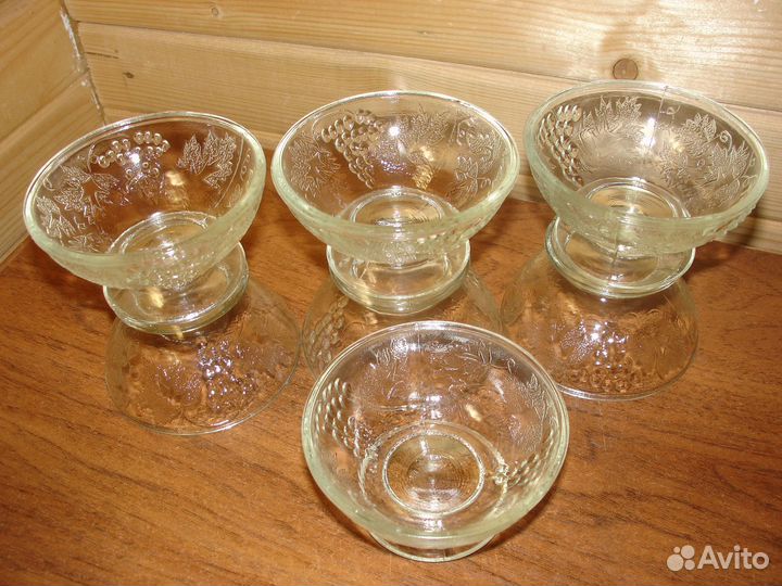 Стекло креманки Красный Май винтаж СССР