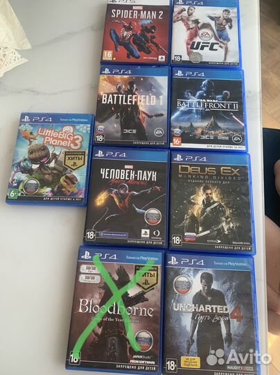 Диски игры для ps4