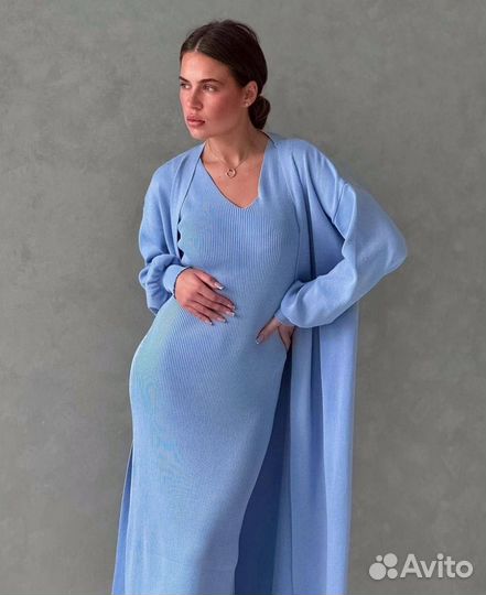 Платье+кардиган