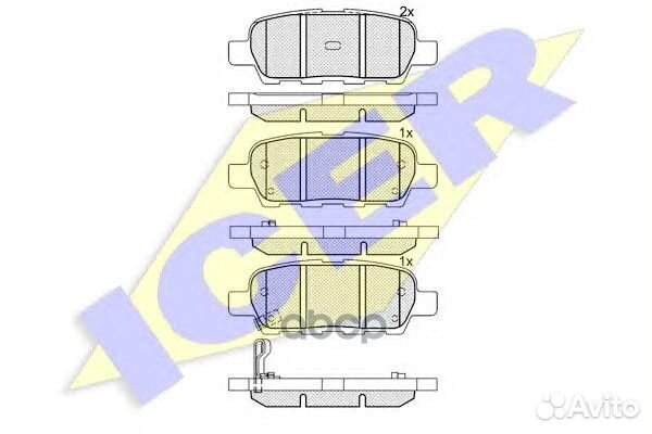 Колодки торм.диск. Qashqai X-Trail 181509 Icer