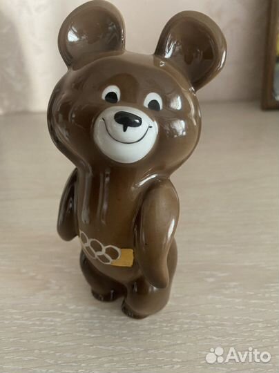 Олимпийский мишка 1980 фарфор