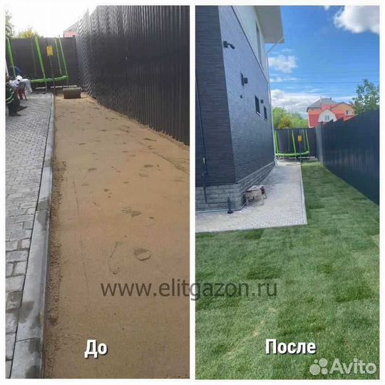 Рулонный газон /продажа/укладка