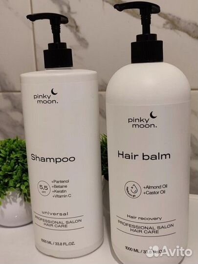 Шампунь + бальзам pinky bloom 1л+1л
