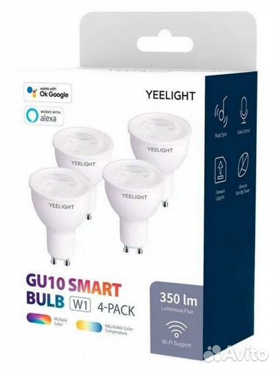 Умные лампочки Yeelight GU10 Smart Bulb W1